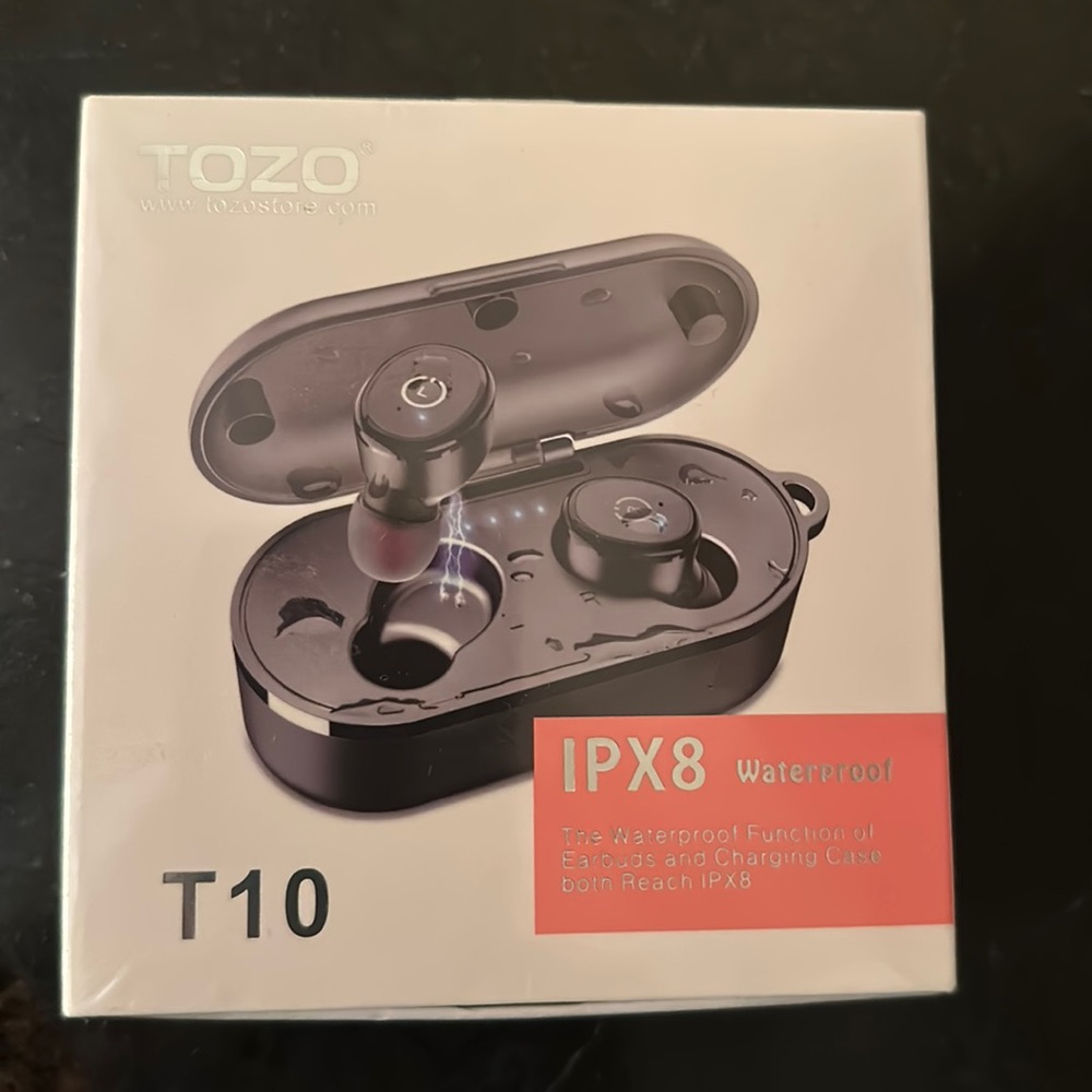Tozo    Waterproof earbuds and charging case